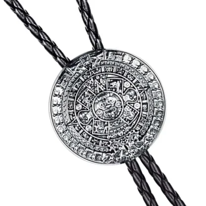 Round Embossed Decorative Western Tie - Image 2