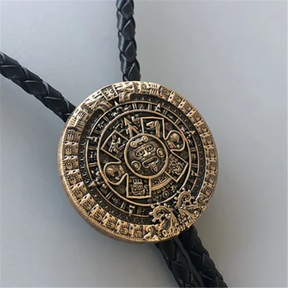 Round Embossed Decorative Western Tie - Image 11