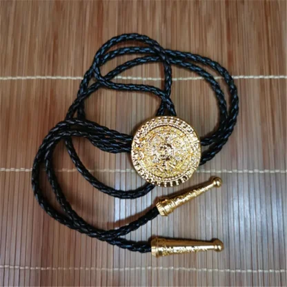 Round Embossed Decorative Western Tie - Image 13