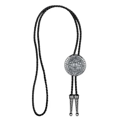Round Embossed Decorative Western Tie - Image 3