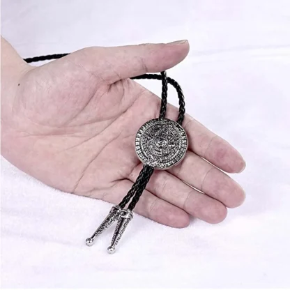 Round Embossed Decorative Western Tie - Image 5