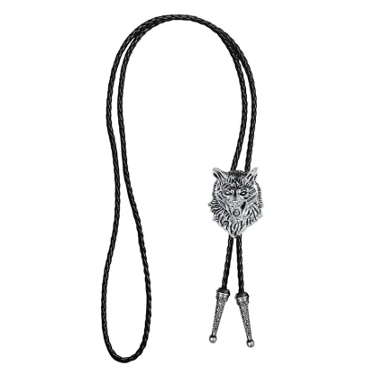 Wolf Head Bolo Tie for Men and Women - Image 4
