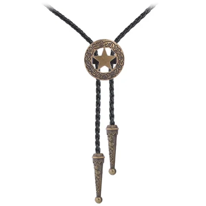 Rodeo Western Tie with Star Design - Image 5