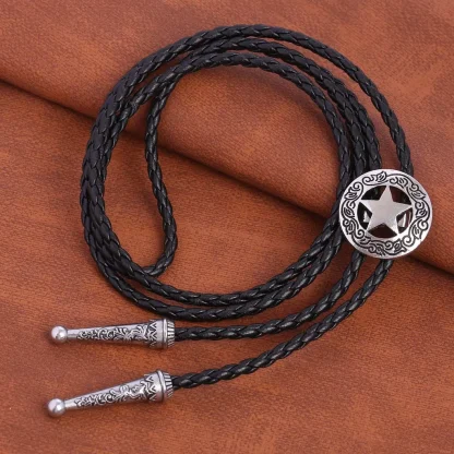 Rodeo Western Tie with Star Design - Image 2
