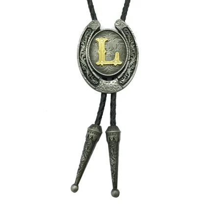 Initial Western Tie with Horseshoe Shape - Image 12