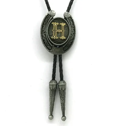 Initial Western Tie with Horseshoe Shape - Image 8