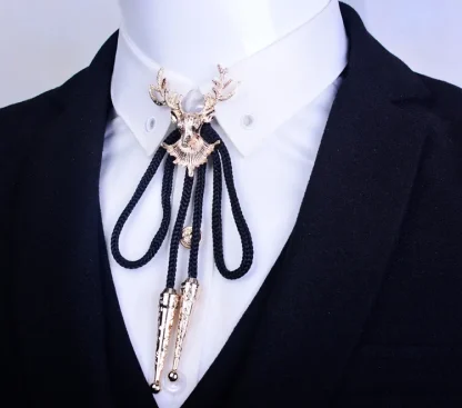 Retro Deer Head Shaped Bolo Tie - Image 5
