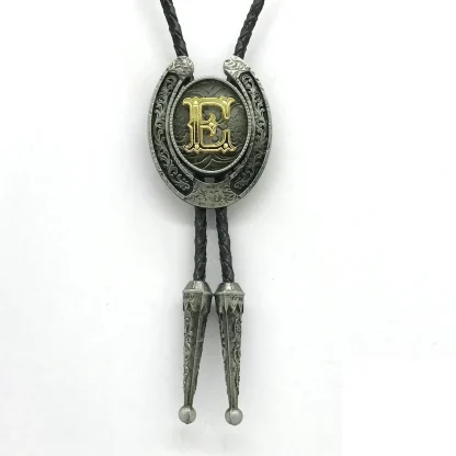 Initial Western Tie with Horseshoe Shape - Image 5