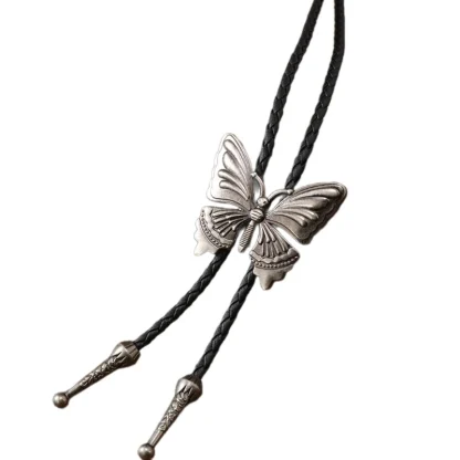 Bolo Tie with Butterfly Shaped Design - Image 3