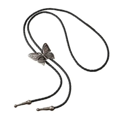 Bolo Tie with Butterfly Shaped Design - Image 2