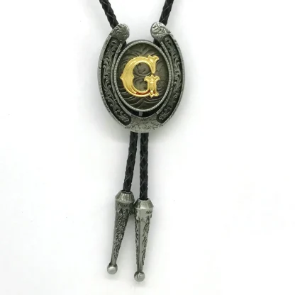 Initial Western Tie with Horseshoe Shape - Image 7