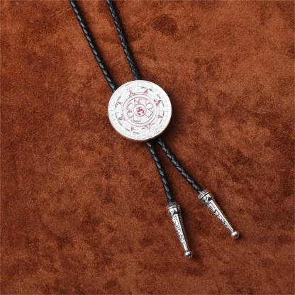Round Embossed Decorative Western Tie - Image 7