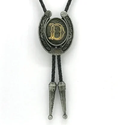 Initial Western Tie with Horseshoe Shape - Image 4