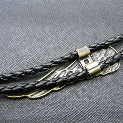 Bolo Tie with Retro Wing Pendant - Image 4