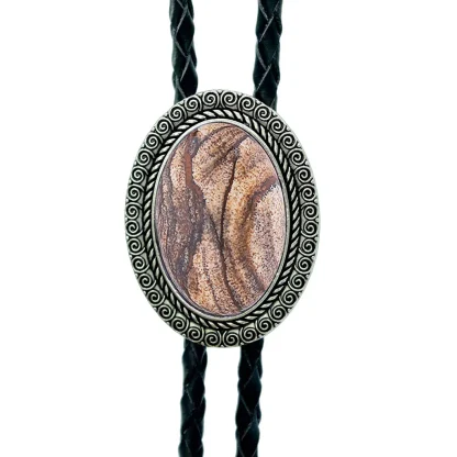 Luxury Oval Western Tie for Formal Events - Image 9