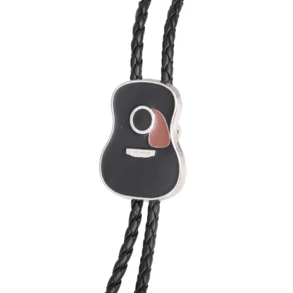 Creative Bolo Tie with Guitar Pendant - Image 9