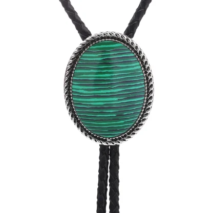Creative Gemstone-like Retro Bolo Tie - Image 12