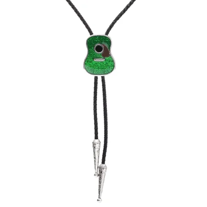 Creative Bolo Tie with Guitar Pendant - Image 6
