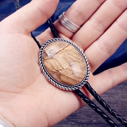 Creative Gemstone-like Retro Bolo Tie - Image 13