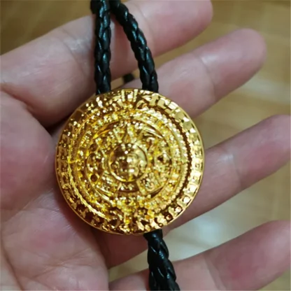 Retro Round Creative Pendant Bolo Tie - Image 10