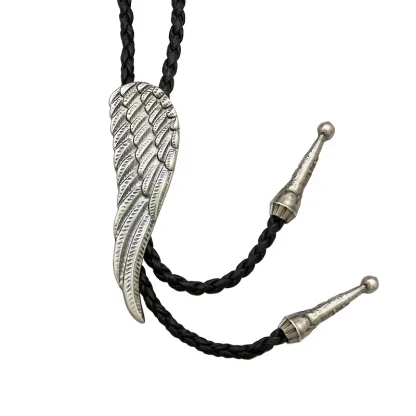 Bolo Tie with Retro Wing Pendant