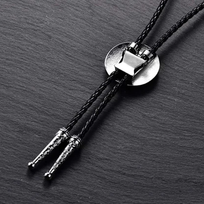 Retro Round Creative Pendant Bolo Tie - Image 7