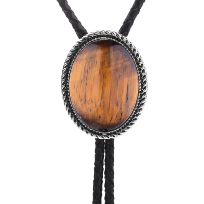 Creative Gemstone-like Retro Bolo Tie - Image 9