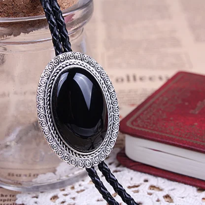 Luxury Oval Western Tie for Formal Events - Image 6