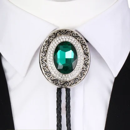 Luxury Shiny Gemstone-like Bolo Tie - Image 8