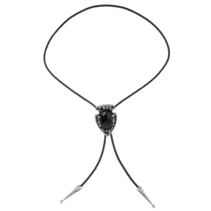 Vintage-style Bolo Tie with Gemstone-like Design - Image 7
