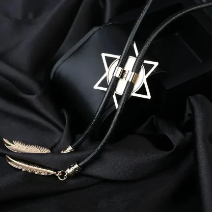 Modern Hexagram Bolo Tie with Stylish Design - Image 3
