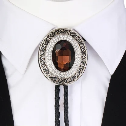 Luxury Shiny Gemstone-like Bolo Tie - Image 11