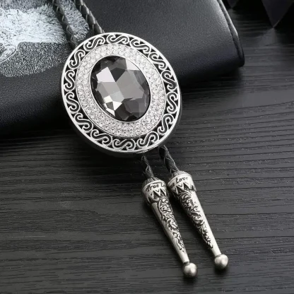 Luxury Shiny Gemstone-like Bolo Tie - Image 15