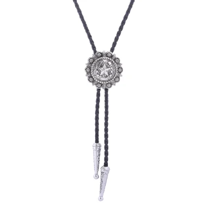 Round Weatern Tie with Embossed Star - Image 13