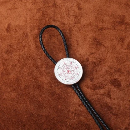 Retro Round Creative Pendant Bolo Tie - Image 6