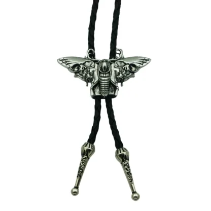 Bolo Tie with Flying Moth Shape Pendant - Image 7