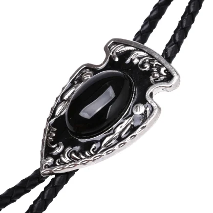 Vintage-style Bolo Tie with Gemstone-like Design - Image 14