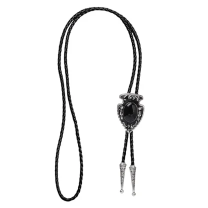 Vintage-style Bolo Tie with Gemstone-like Design - Image 8