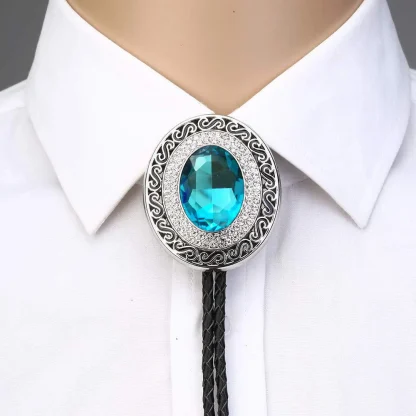 Luxury Shiny Gemstone-like Bolo Tie - Image 2