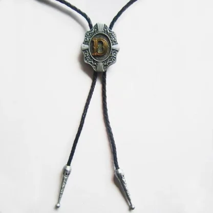 Initial Letter Western Tie with Retro Design - Image 3