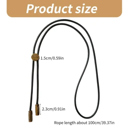 Western Tie Small Pendant with Minimal Engraved - Image 10