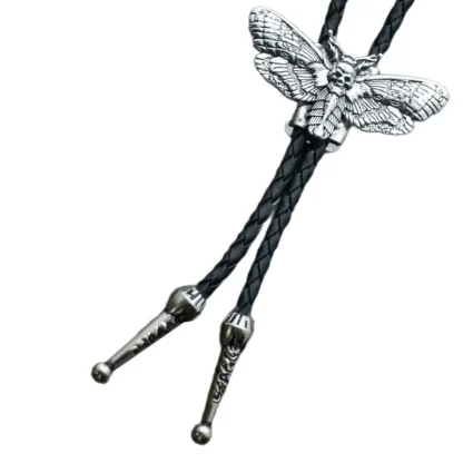 Bolo Tie with Flying Moth Shape Pendant - Image 3