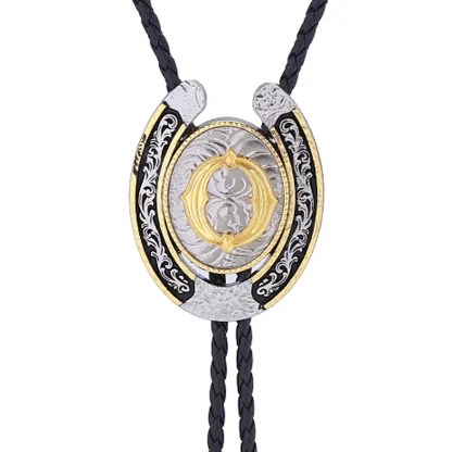 Horseshoe Western Tie with Initial Letter - Image 7