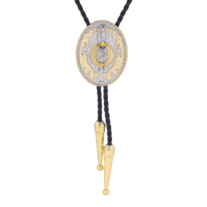 Fancy Bolo Tie with Initial Letter Pendant - Image 11