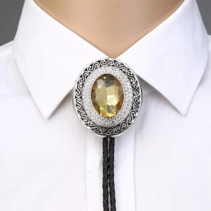 Luxury Shiny Gemstone-like Bolo Tie - Image 3