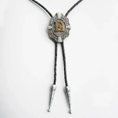 Initial Letter Western Tie with Retro Design - Image 4