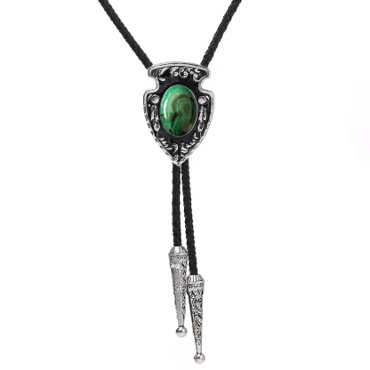 Vintage-style Bolo Tie with Gemstone-like Design - Image 12