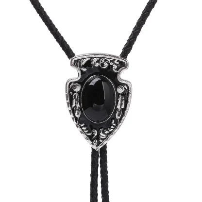 Vintage-style Bolo Tie with Gemstone-like Design - Image 13