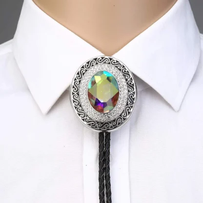 Luxury Shiny Gemstone-like Bolo Tie - Image 4