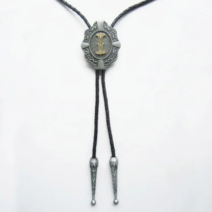 Initial Letter Western Tie with Retro Design - Image 8